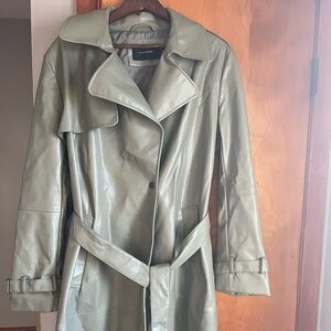 Tahari Vegan Leather Coat